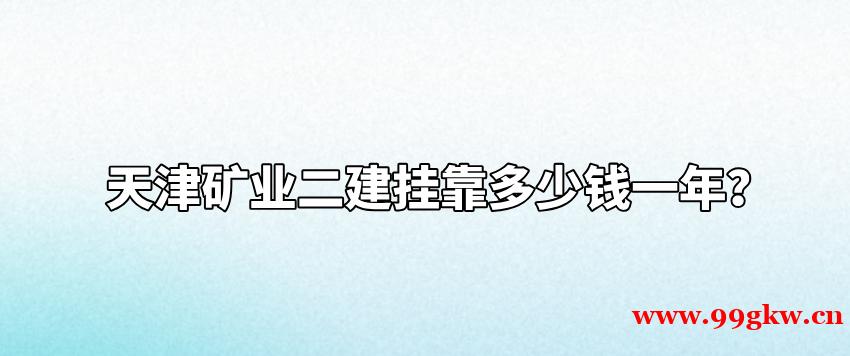 天津矿业二建挂靠多少钱一年？