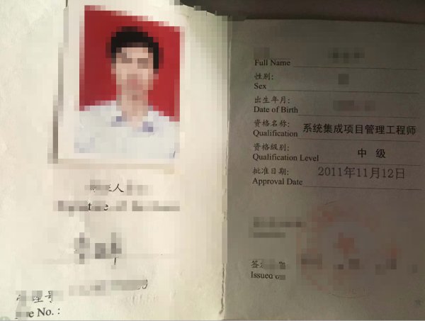 出软考高级(信息系统项目管理师)还有两个中级 （系统集成项目